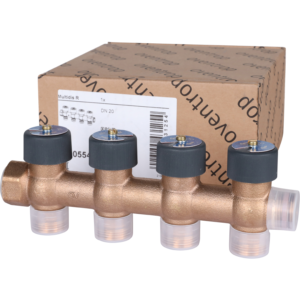 Коллектор для водоснабжения Oventrop Multidis R 3/4 х 3/4е/к 4-выхода
