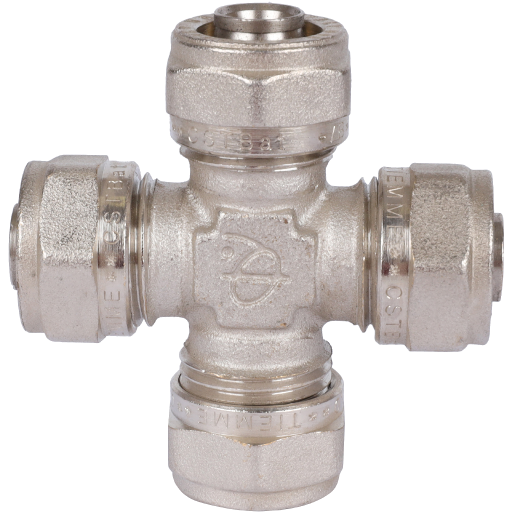 Крестовина TIEMME (16х2.0) для металлопластиковых труб винтовой, 1600071