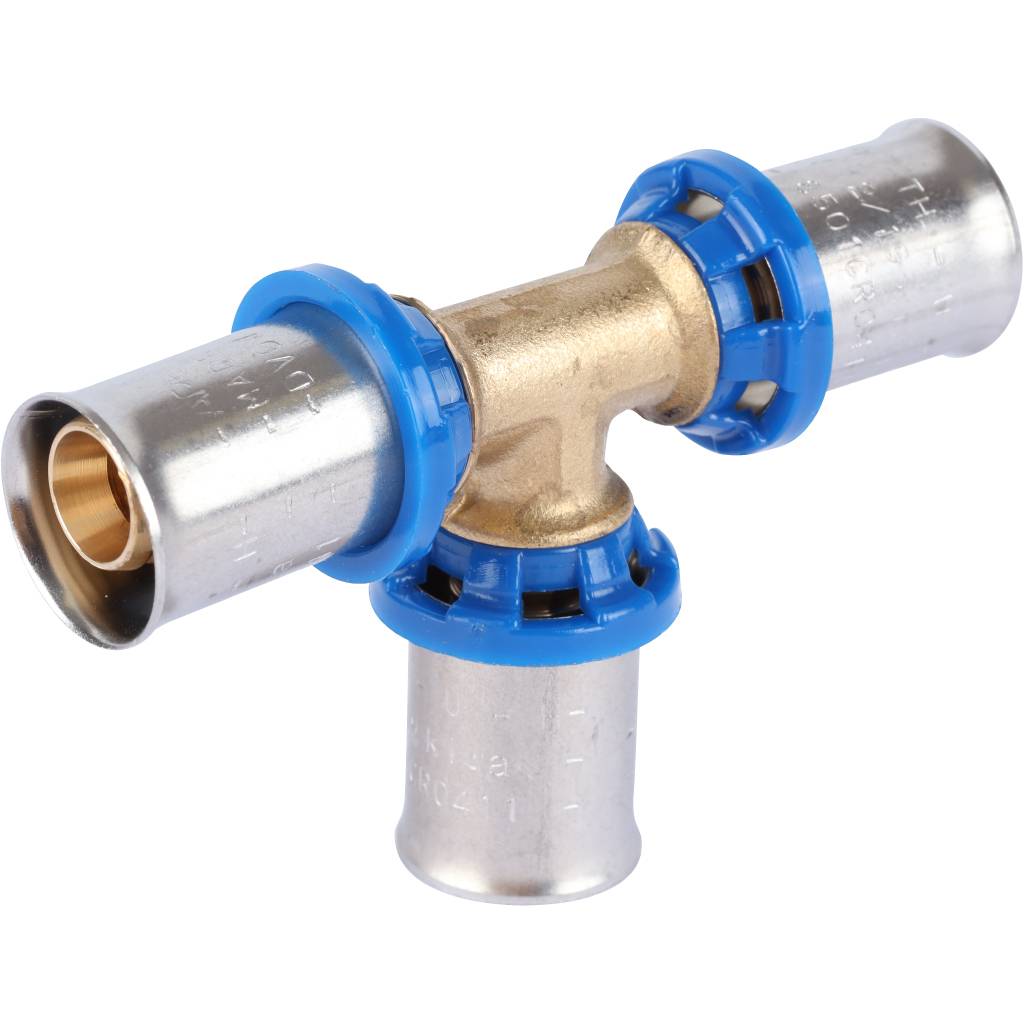 Тройник равнопроходный APE 16х16х16 для металлопластиковых труб прессовой, ARL2200111