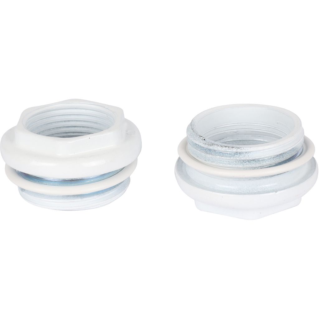 Универсальный монтажный комплект STOUT для подключения радиатора 3/4 RAL 9016, SKU-0111-000134