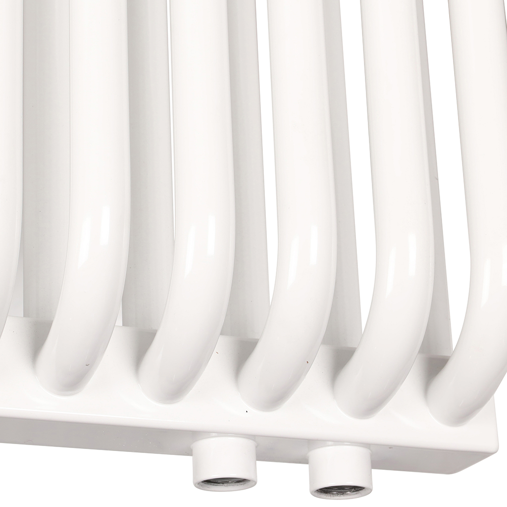 2-х трубчатый радиатор стальной ROMMER RST 2050/12 секций нижнее правое подключение RAL9016 RST-205012-020