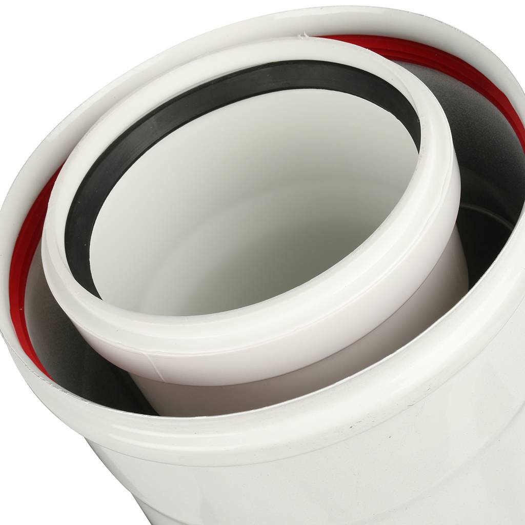 Коаксиальное удлинение Baxi полипропиленовое (диам. 110/160 мм, длина 500 мм, HT), KUG71413371-