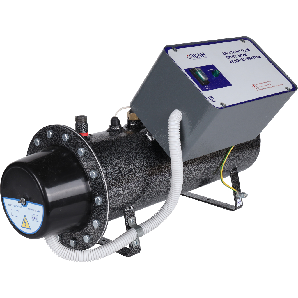 Водонагреватель ЭВАН ЭПВН-9,45 кВт (1 фл.) проточный, 13016