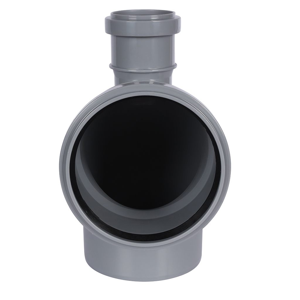 Отвод Политэк 110х90 с выходом 50 прямой, 300111050