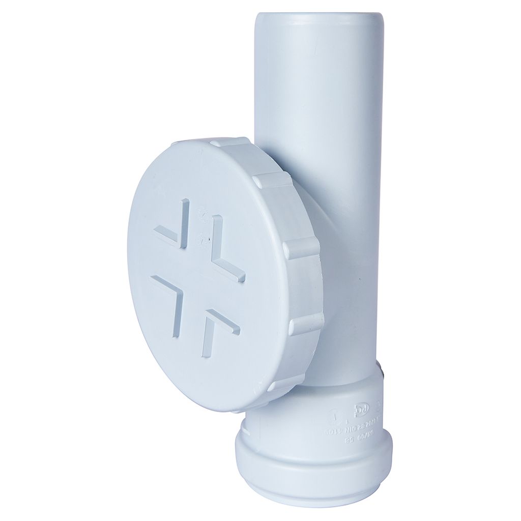 Ревизия с круглой крышкой канализационная бесшумная STOUT D58, SKB-0014-000058