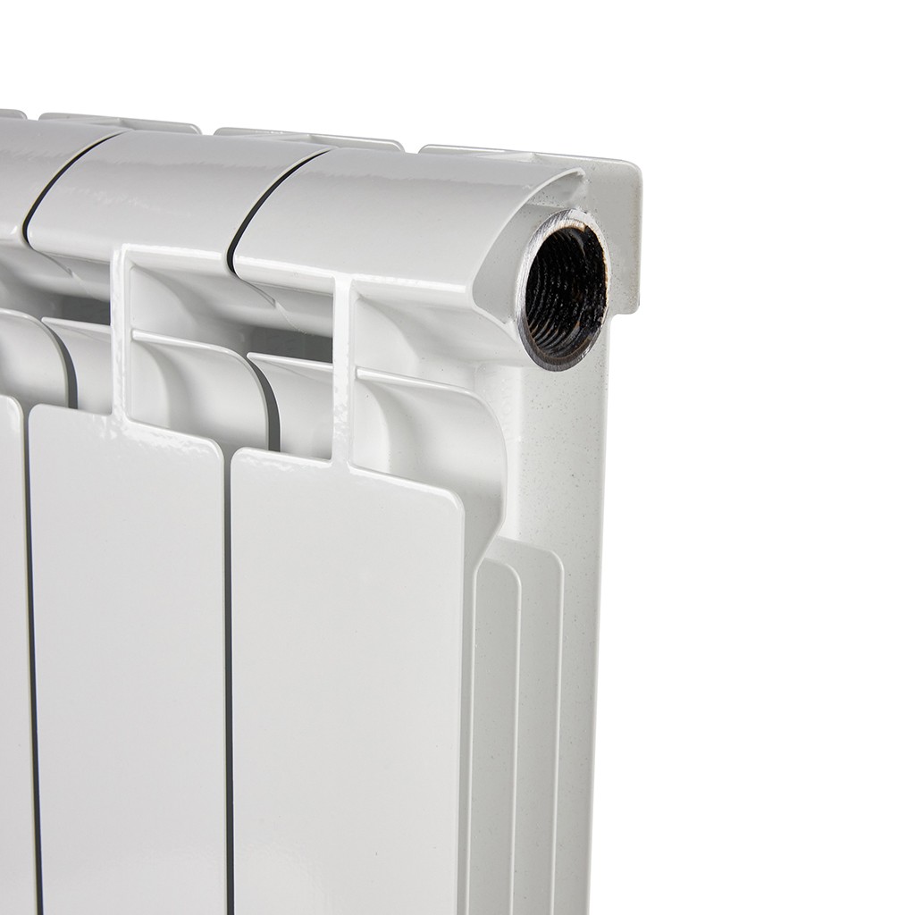 Радиатор биметаллический STOUT ALPHA 500 6 секций боковое подключение (белый RAL 9016), SRB-2310-050006