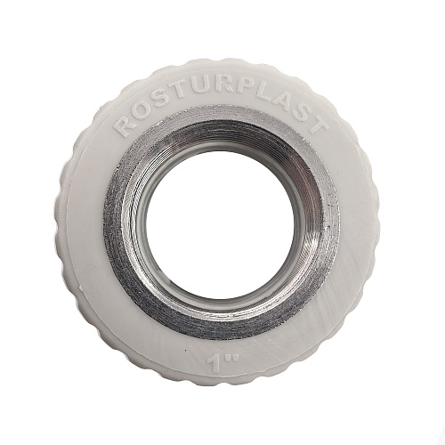 Муфта комбинированная PPR внутренняя резьба 32х1,  серый, РТП