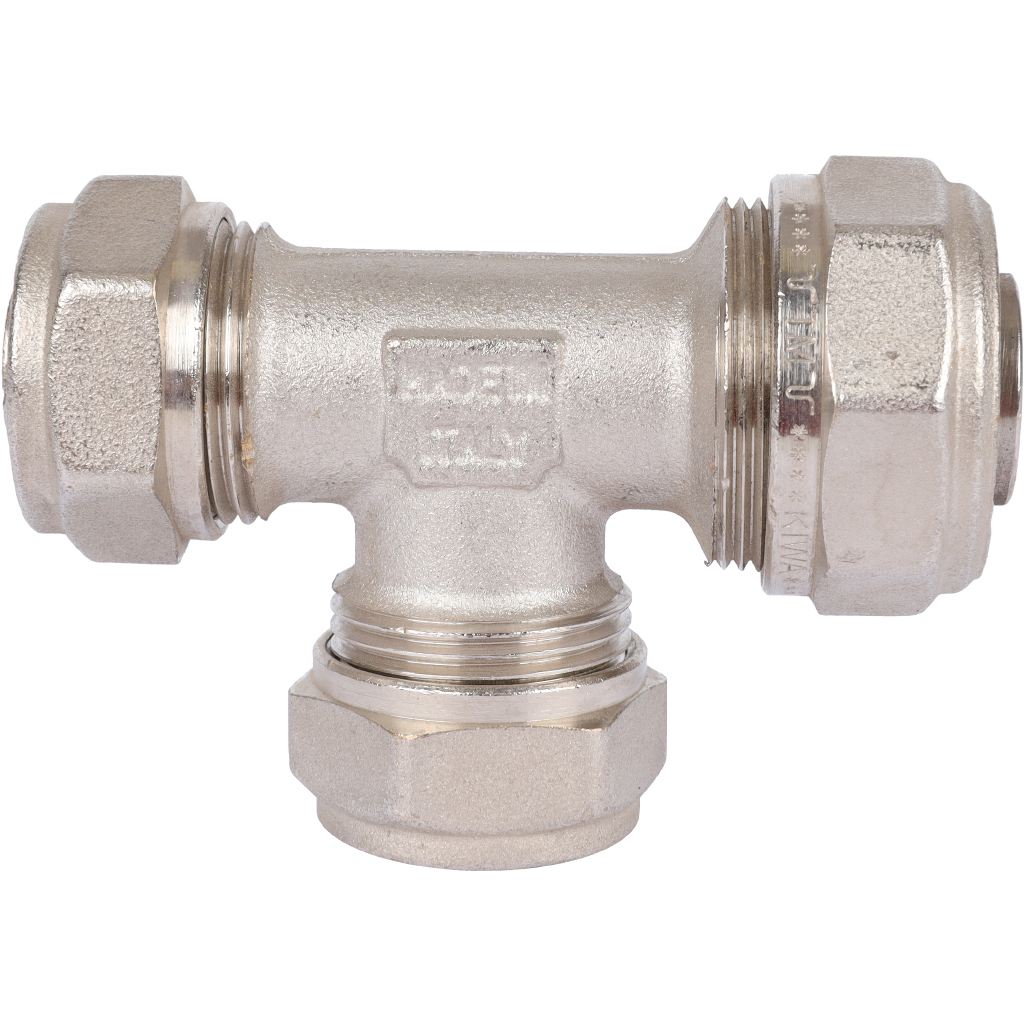 Тройник переходной TIEMME (26.3х20.2х20.2) для металлопластиковых труб винтовой, 1600080