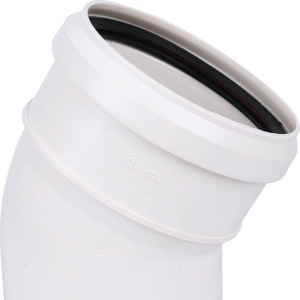 Отвод Sinikon D110 x 30гр, 504051.K