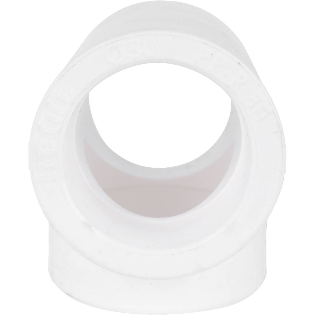 Тройник Kalde d=50 для полипропиленовых труб под сварку (цвет белый), R.3212-teo-500000