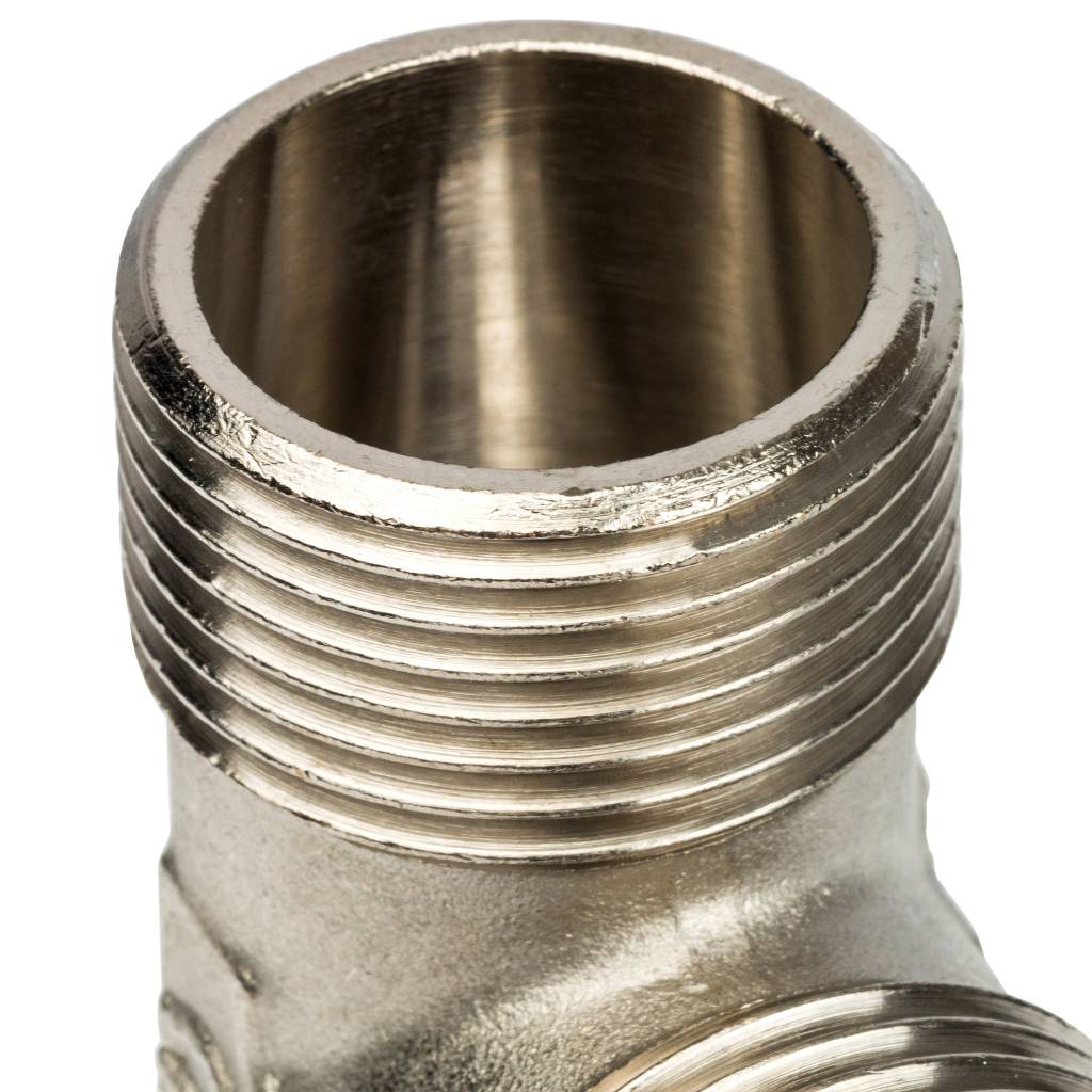 Тройник STOUT НН никелированный 1 X1 X1, SFT-0018-000111