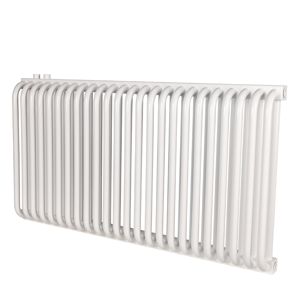 2-х трубчатый радиатор стальной ROMMER RST 2050/24 секции нижнее правое подключение RAL9016, RST-205024-020