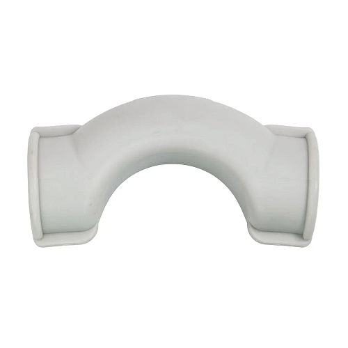 Обводное колено с муфтой короткое PPR 25,  серый, РТП