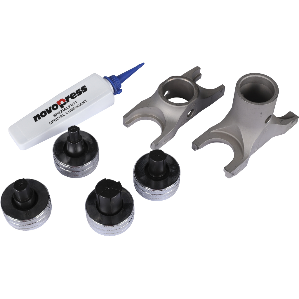 Набор аксиального инструмента Novopress AAP102, ручной экспандер, тиски и расширители 16-32, чемодан (для системы STOUT PE-Xa с латунными фитингами)