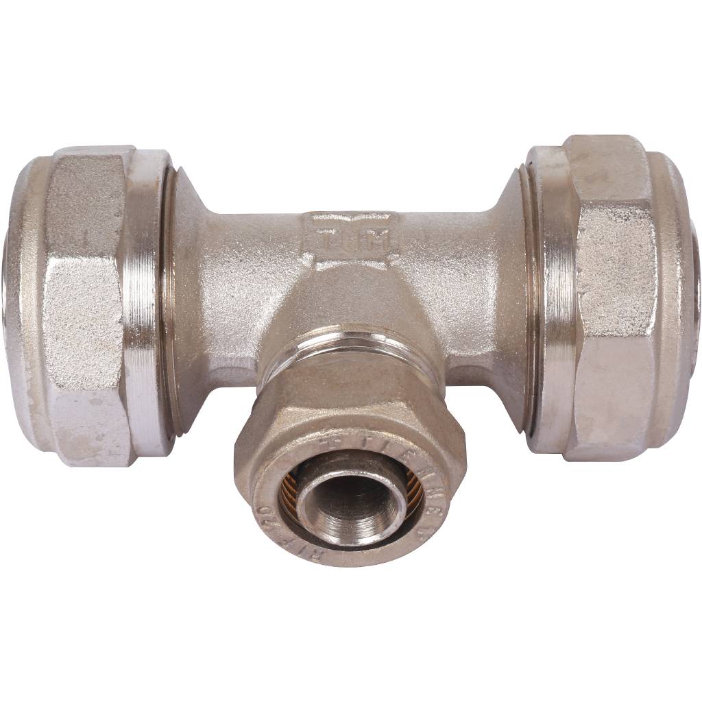 Тройник переходной TIEMME (32.3х20.2х32.3) для металлопластиковых труб винтовой, 1600062