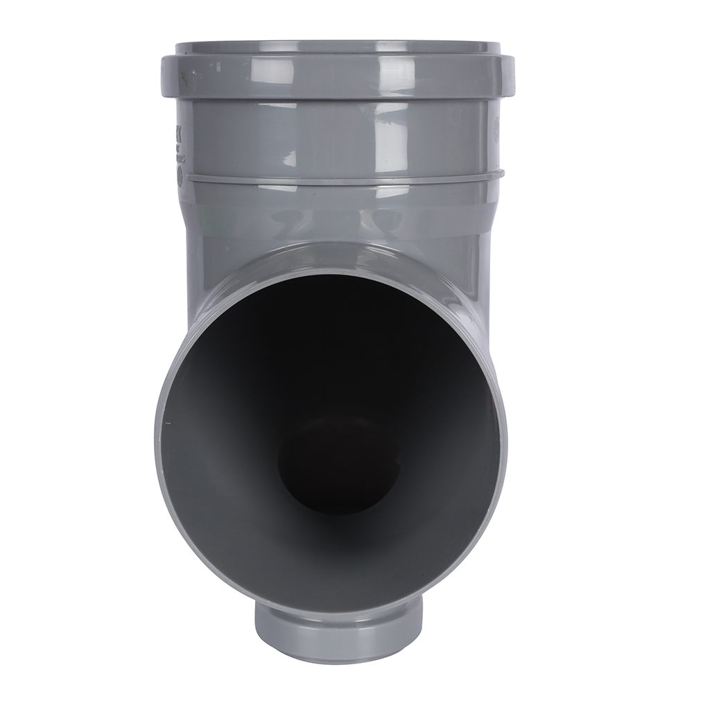 Отвод Политэк 110х90 с выходом 50 фронтальный (тыл), 300111050Ф