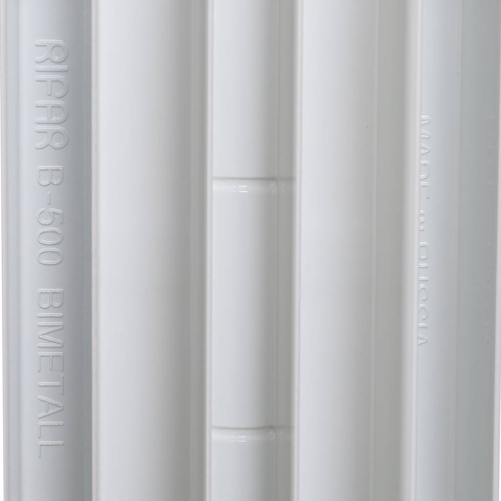 Радиатор биметаллический RIFAR BASE 500 4 секции боковое подключение (белый RAL 9016), 1RB50-4