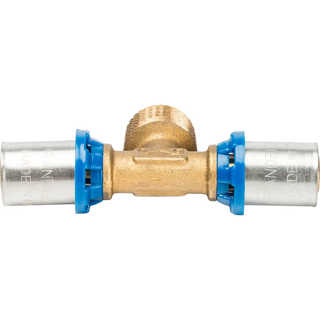 Тройник Prandelli Multyrama с наружной резьбой (16х2,0)х1/2 профиль H, TH, U, 509.07.51.6