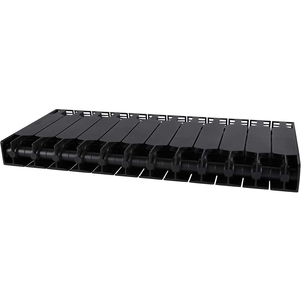 Радиатор биметаллический RIFAR SUPReMO 350 12 секций боковое подключение (Цвет АНТРАЦИТ), 4RS35-12-AN