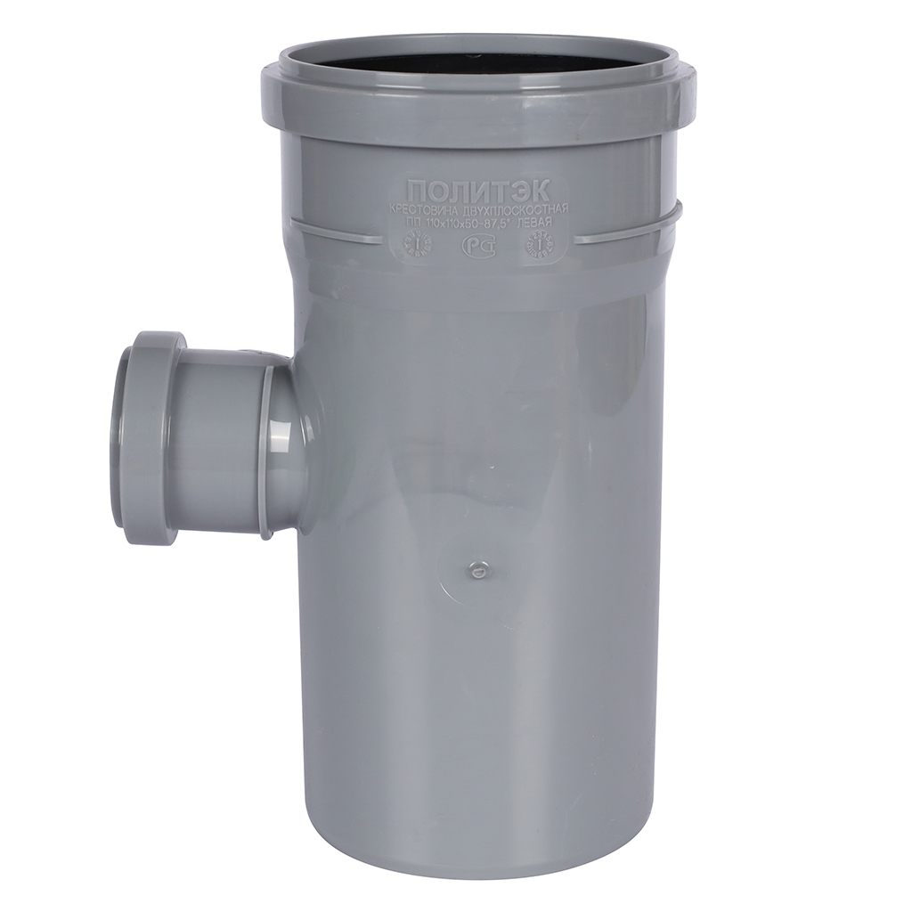 Крестовина Политэк двухплоскостная 110*110*50/87,5 левая, 1201103