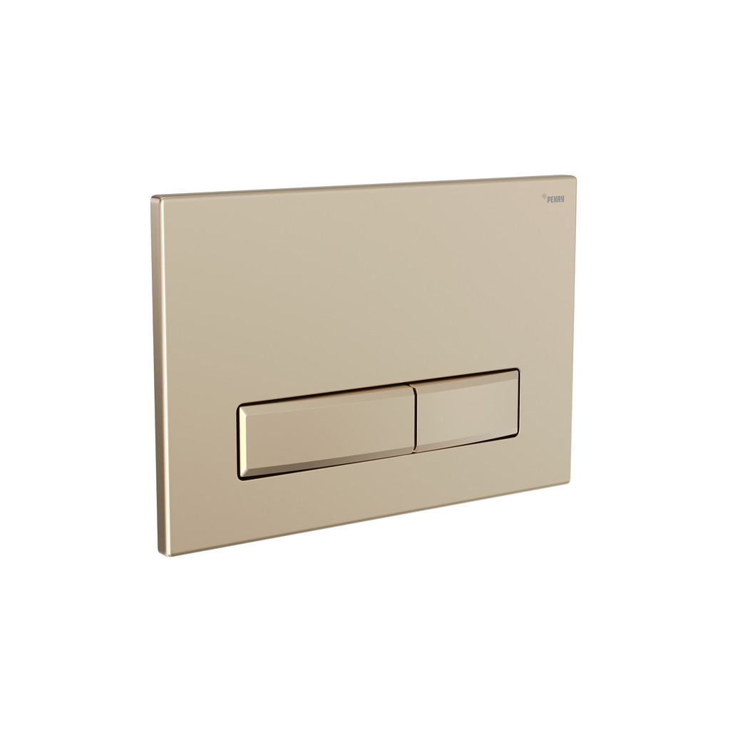 Панель смыва РЕХАУ NOVA LONG 001 с прямоугольными клавишами, пластик, золотой, матовый, 19102371001