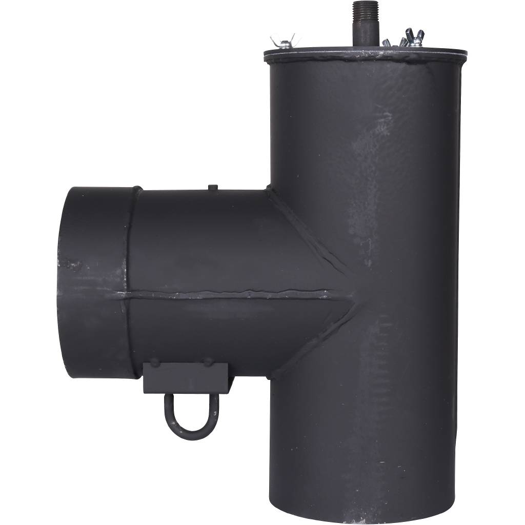 Патрубок дымохода вертикальный ROMMER D=150, L=304, H=396, RSB-1110-041395