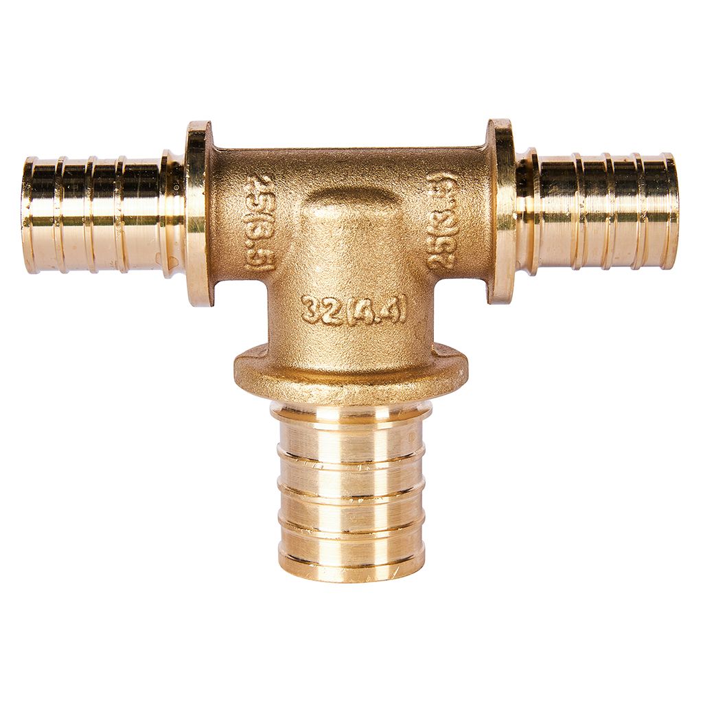 Тройник переходной STOUT 25x32x25 для труб из сшитого полиэтилена аксиальный