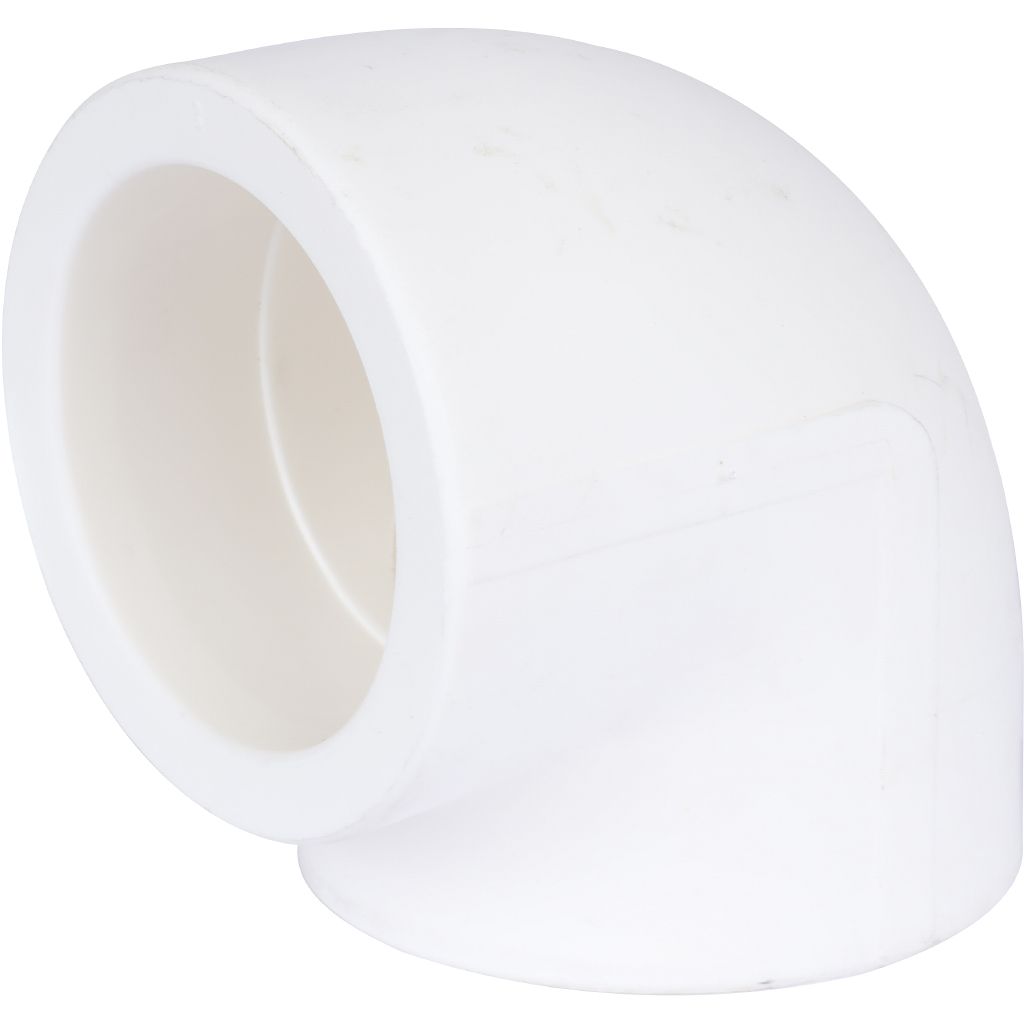 Угольник Kalde d=63 90* для полипропиленовых труб под сварку (цвет белый), R.3212-elb-630000