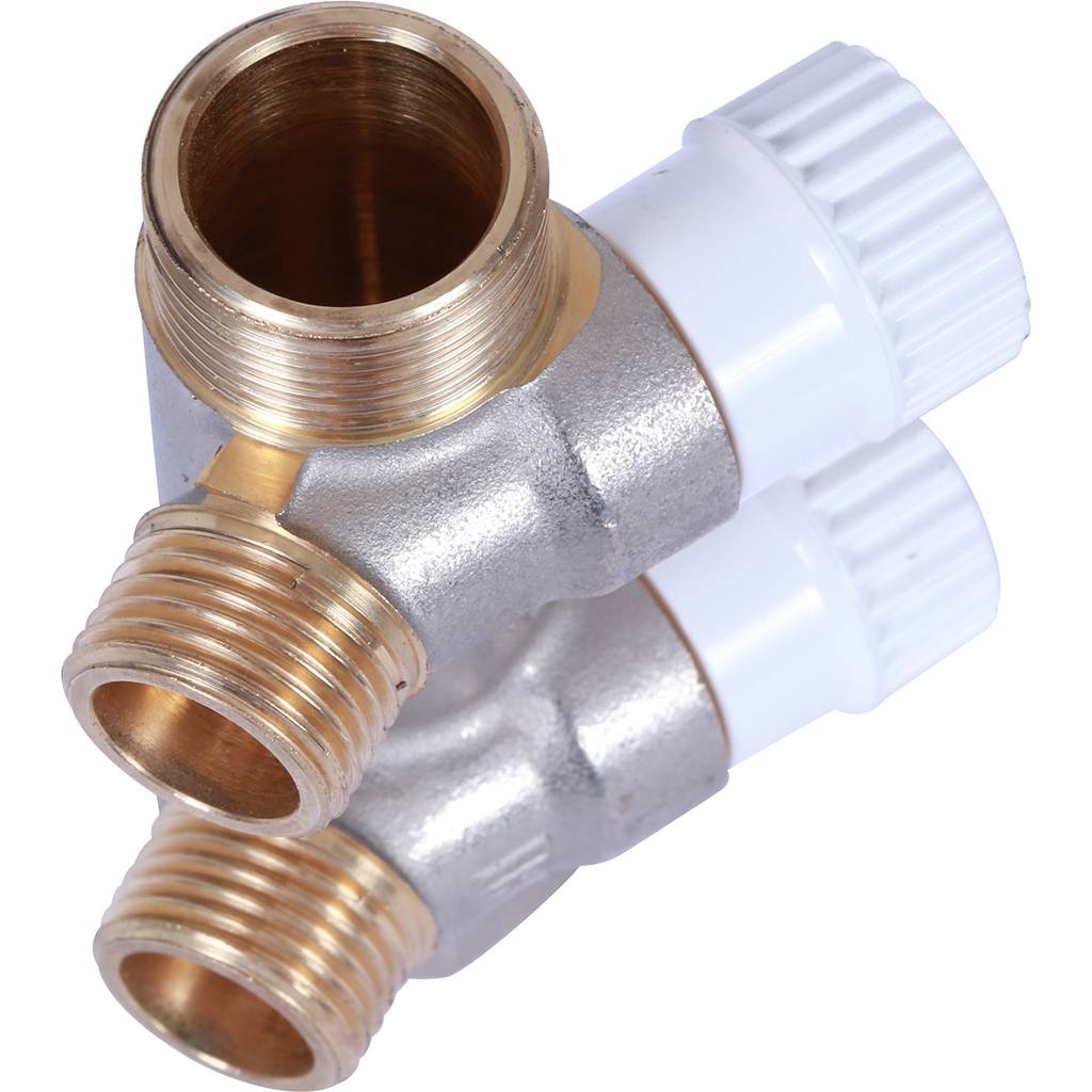 Коллектор распределительный STOUT 3/4, 2 отвода 1/2  плоское уплотнение