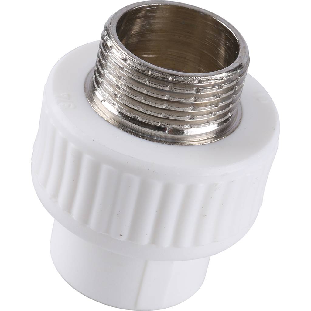 Муфта комбинированная Kalde наружняя резьба 20x3/4 для полипропиленовых труб под сварку, 3222-nmo-200c00