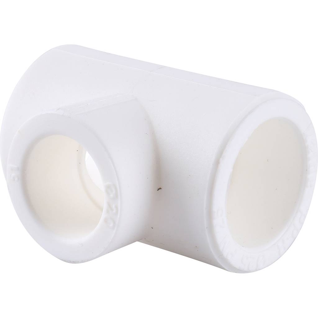 Тройник переходной Kalde 25х20х25 для полипропиленовых труб под сварку (цвет белый), 3212-tio-252025