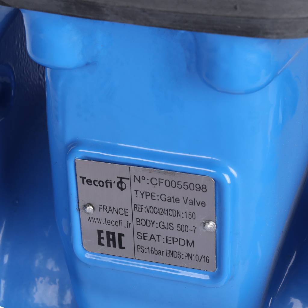 Задвижка Tecofi аналог МЗВ VOC4241C Ду150 Ру16, VOC4241C-00EP0150