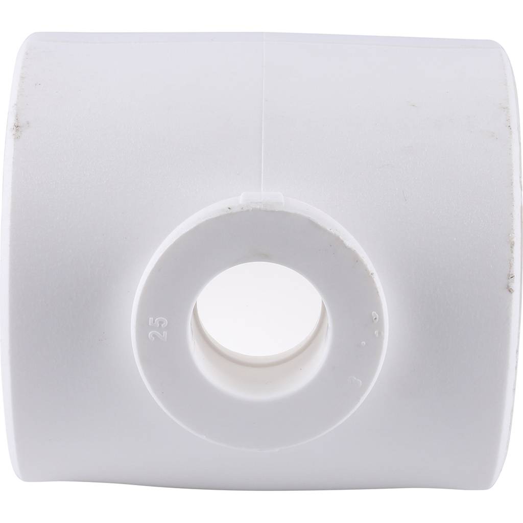 Тройник переходной Kalde 63x25x63 для полипропиленовых труб под сварку (цвет белый)