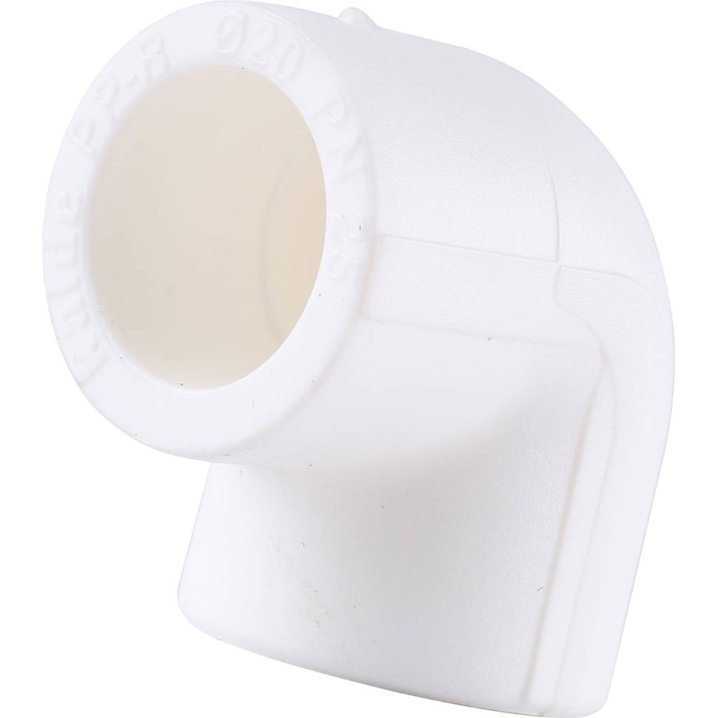 Угольник 90* Kalde d=20 для полипропиленовых труб под сварку (цвет белый), 3212-elb-200000