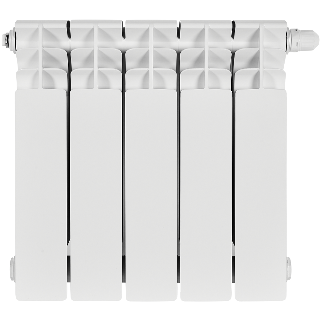 Радиатор биметаллический STOUT TITAN VENTIL 350 5 секций нижнее правое подключение