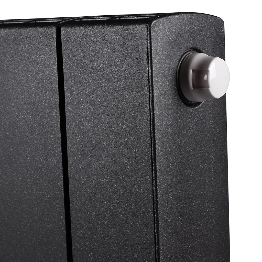 Радиатор биметаллический RIFAR SUPReMO VENTIL 500 SVR 14 секций нижнее правое подключение (Цвет АНТРАЦИТ), 4RS50.VR-14-AN