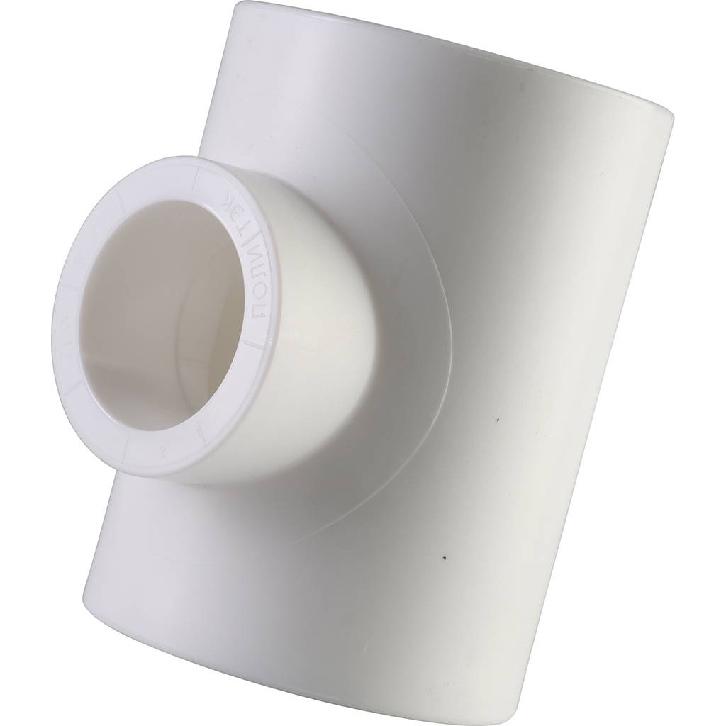 Тройник переходной Политэк 50х32х50 для полипропиленовых труб под сварку (цвет белый), 9300503250