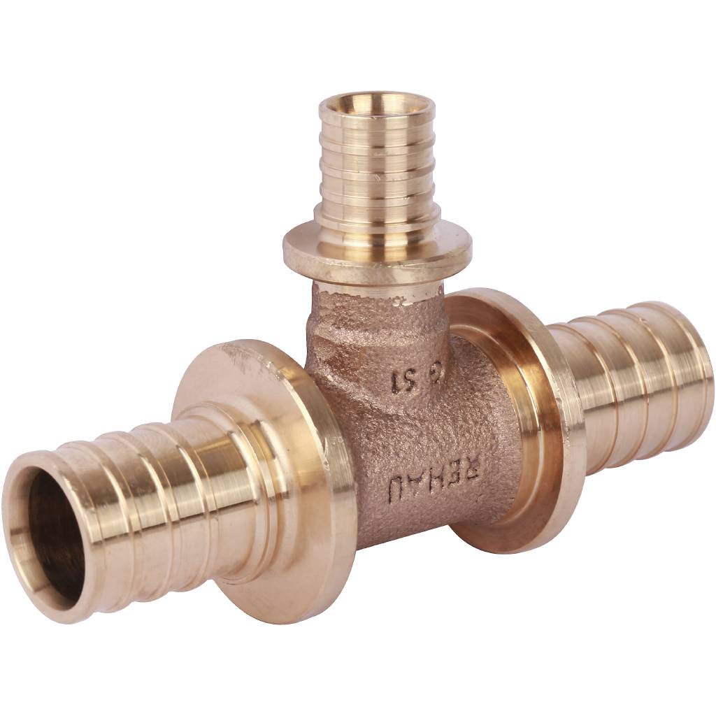 Тройник РЕХАУ RAUTITAN PLATINUM с уменьшенным боковым проходом 25-16-25 RX для труб из сшитого полиэтилена аксиальный