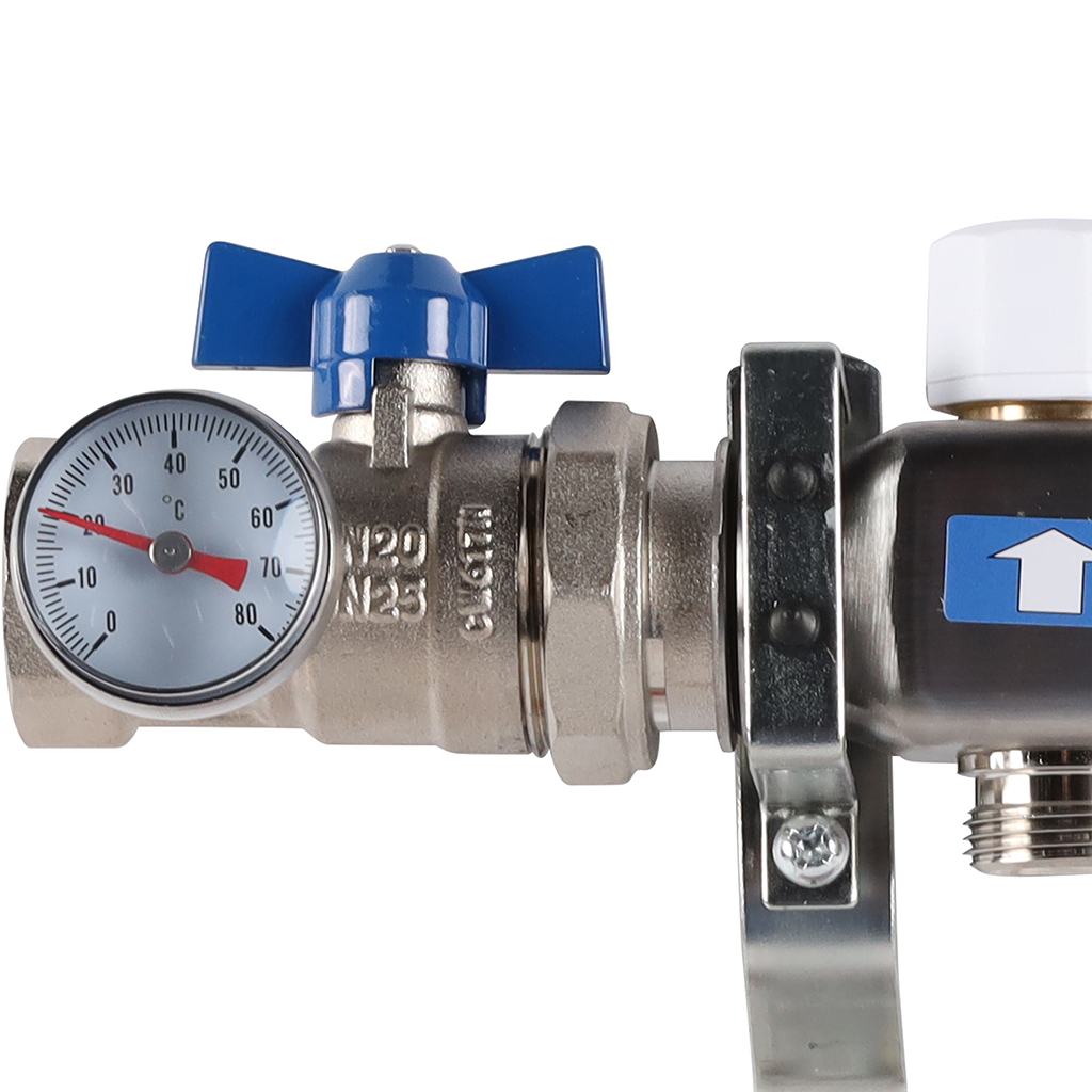 Коллектор из нержавеющей стали в сборе без расходомеров ROMMER 3 выхода, RMS-3210-000003