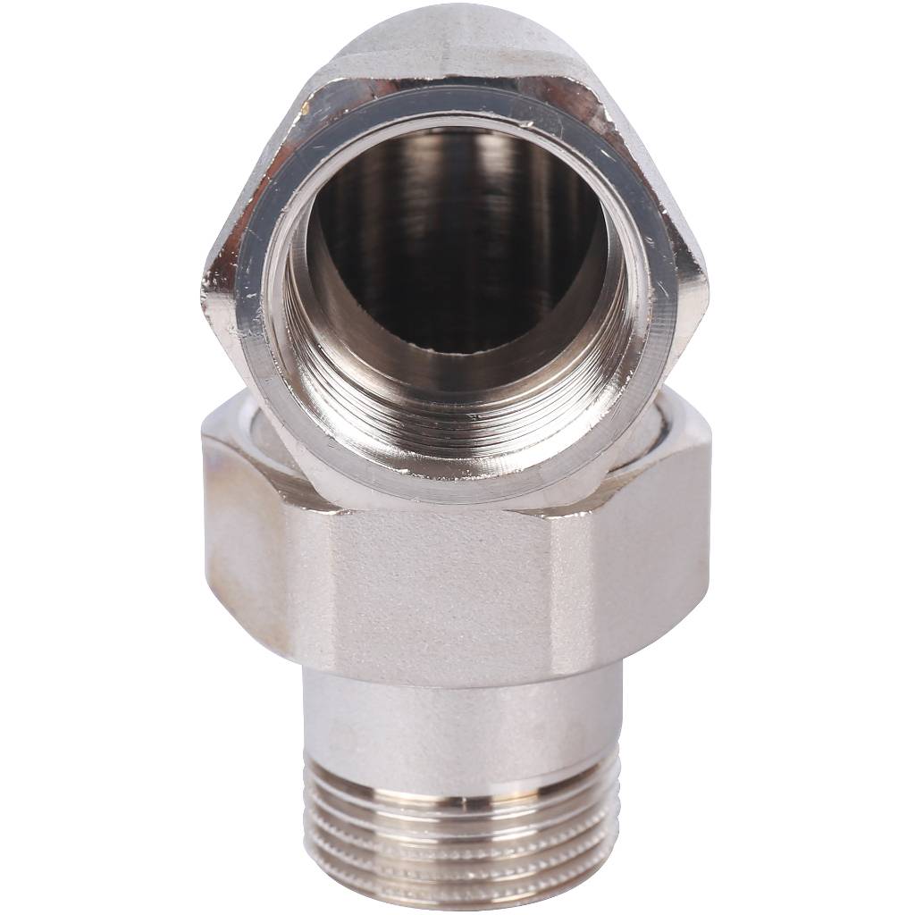 Разъемное угловое соединение STOUT американка ВН, никелированное 3/4, SFT-0059-000034