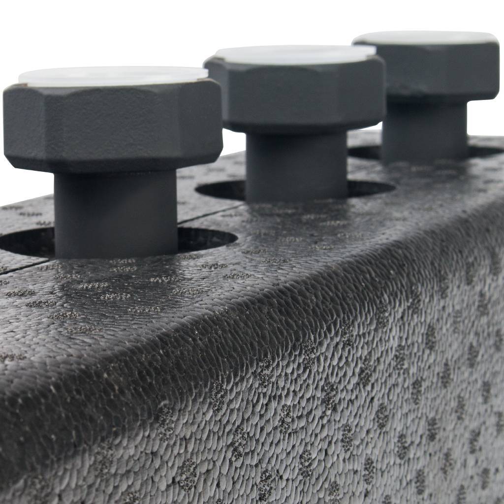 Стальной распределительный коллектор STOUT SDG-0016 2 отопительных контура, в теплоизоляции DN 25