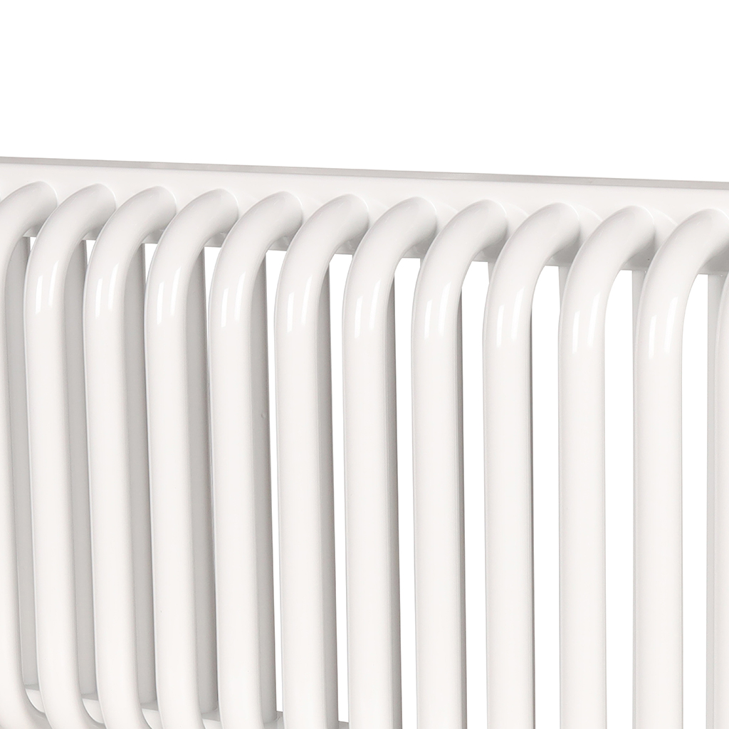 2-х трубчатый радиатор стальной ROMMER RST 2030/27 секций нижнее правое подключение RAL9016