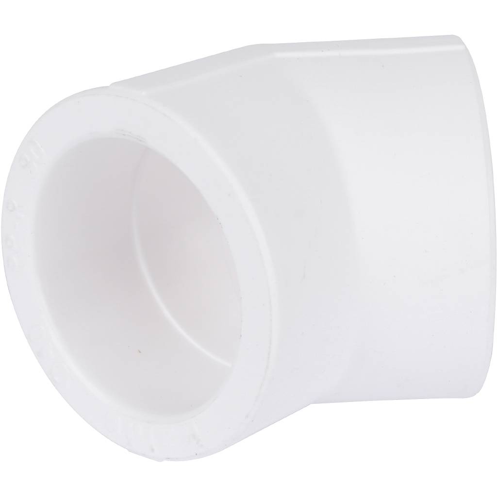 Угольник Kalde d=40 45* для полипропиленовых труб под сварку (цвет белый), R.3212-elb-400045