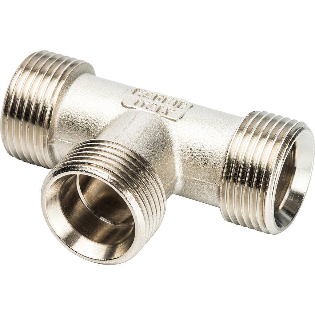 Тройник с нар.резьбой Prandelli Multyrama (20х2,0х1/2) для металлопластиковых труб винтовой, 103.07.52.0