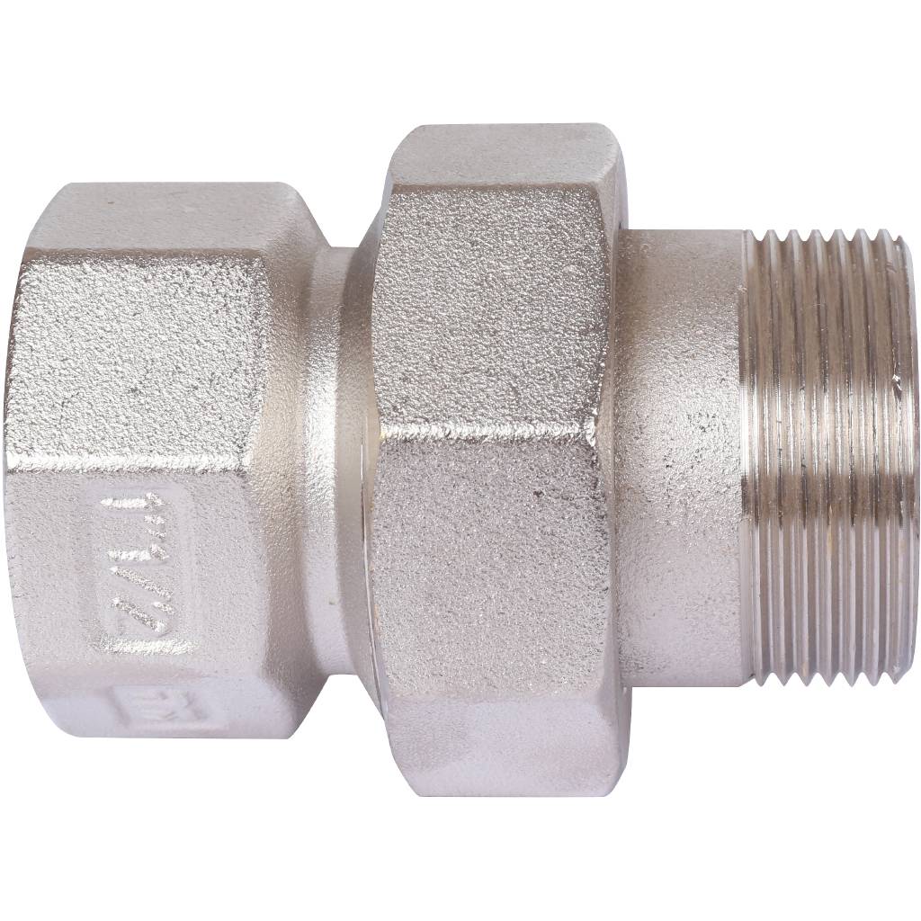 Сгон TIEMME прямой с резиновым кольцом 1 1/2 никелированный, 1500251