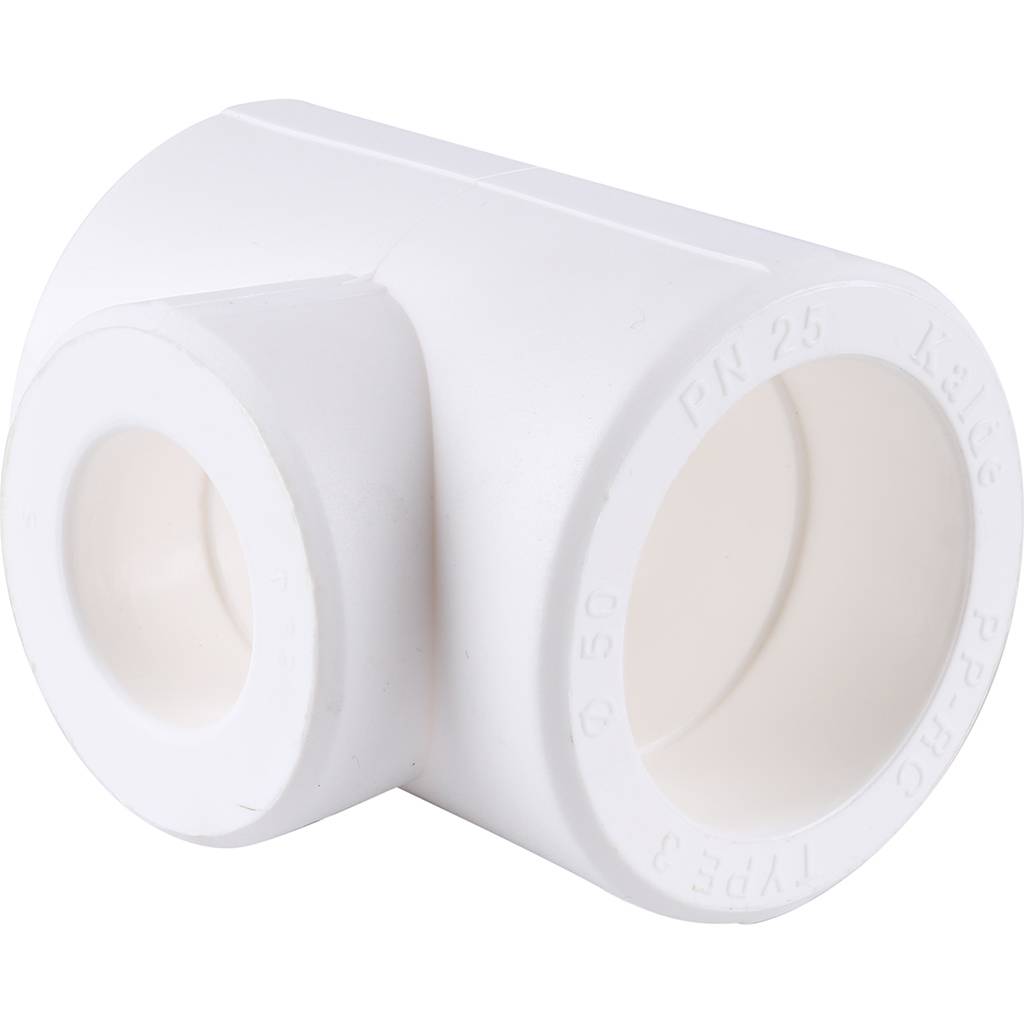 Тройник переходной Kalde 50x32x50 для полипропиленовых труб под сварку (цвет белый), 3212-tio-503250