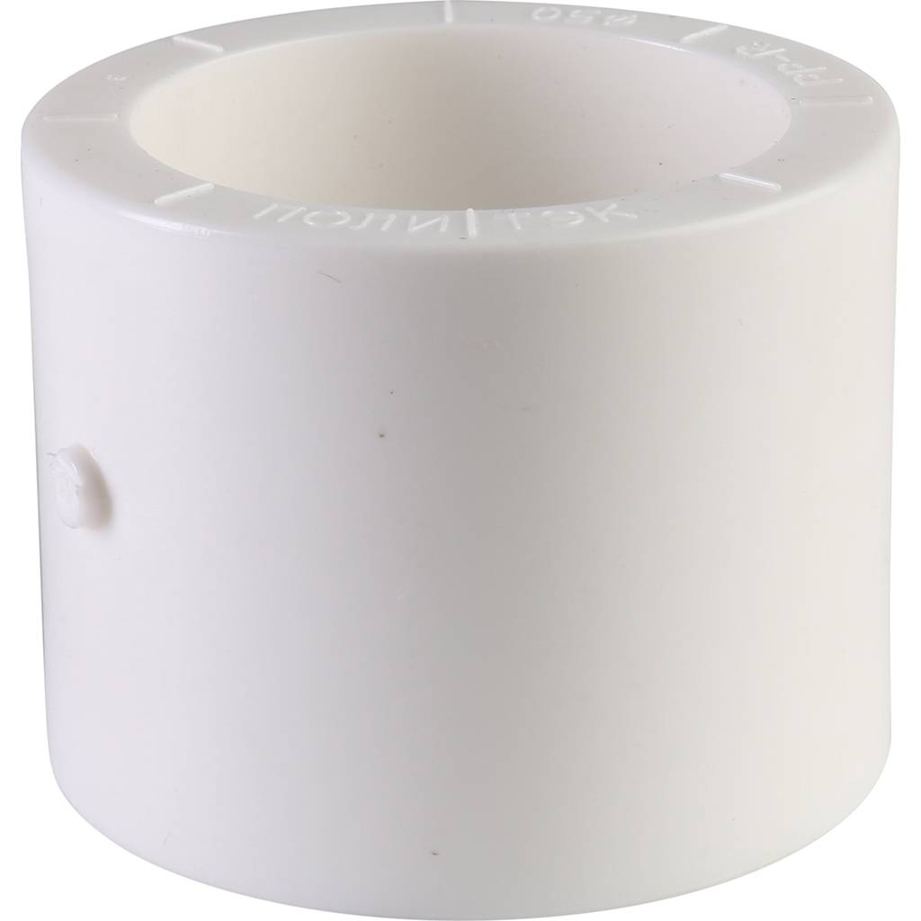Муфта для полипропиленовых труб под сварку (цвет белый) Политэк d=50, 9000000250