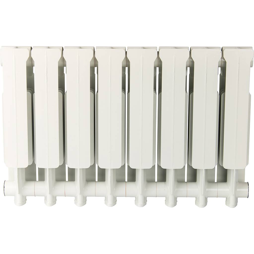 Радиатор алюминиевый Global VOX EXTRA 350 8 секций боковое подключение (белый RAL 9010), 83540