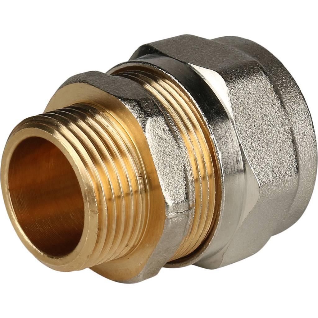 Переходник STOUT с наружной резьбой 3/4 х26 для металлопластиковых труб винтовой, SFS-0001-003426