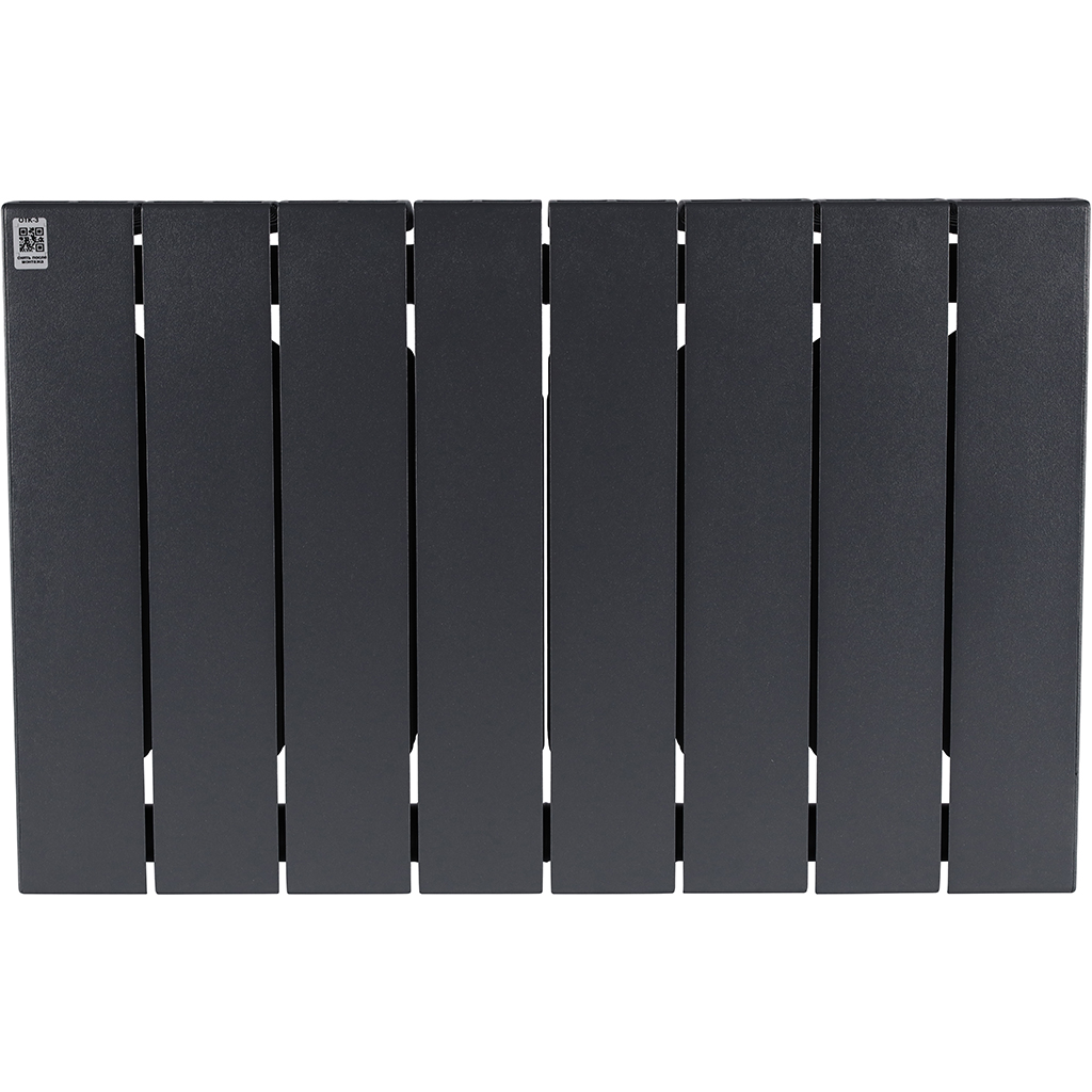 Радиатор биметаллический RIFAR SUPReMO 350 8 секций боковое подключение (Цвет ТИТАН), 4RS35-8-TI